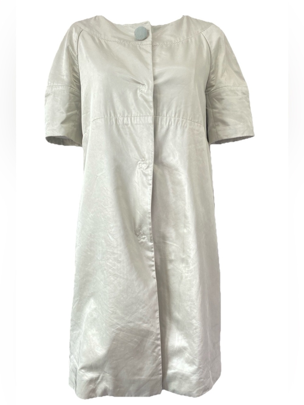 Pringle of Scotland gray/silver 3/4 sleeve summer coat jacket US 6 UK 10 wedding